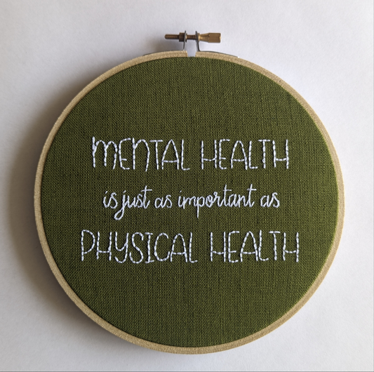 Original hoop for pattern 'Mental health is..'