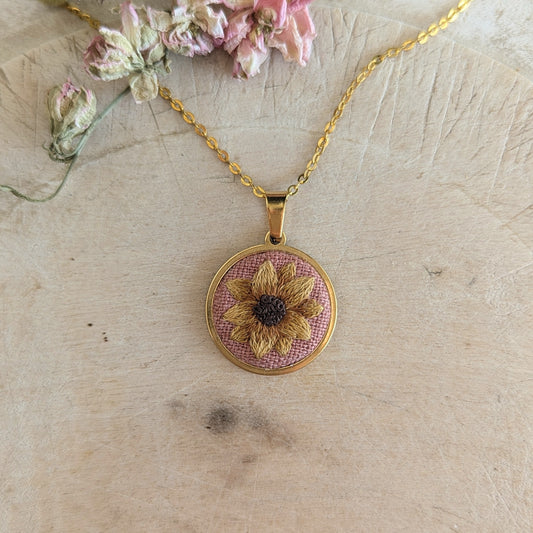 Rudbeckia Flower Pendant