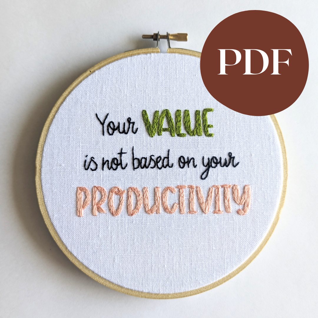 Your VALUE is not based on your PRODUCTIVITY PDF Pattern